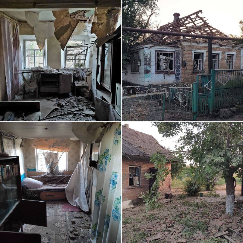 Russian army shelled Myrivka community of Nikopol district twice overnight