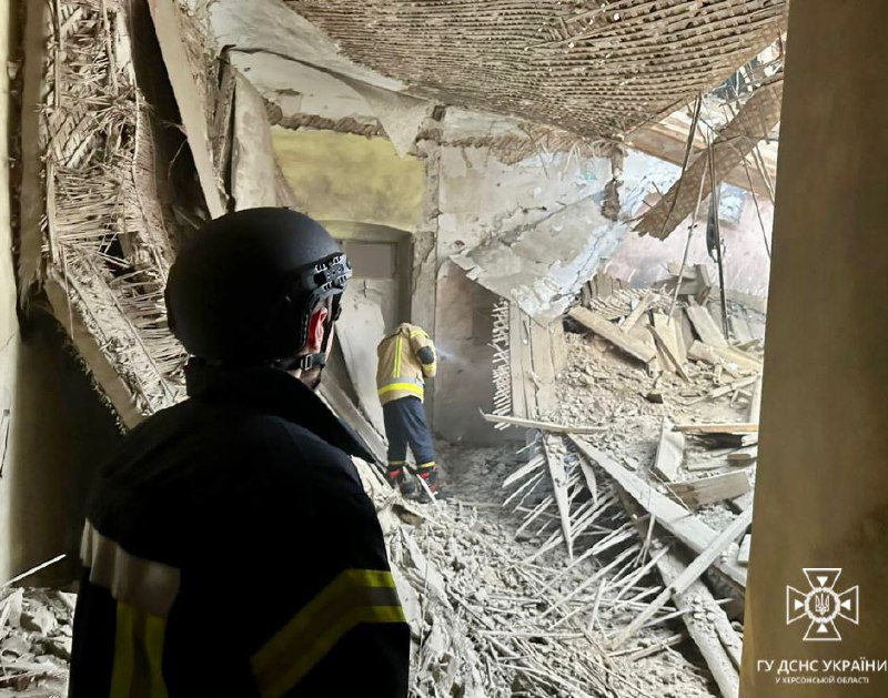 Russian army shelled educational facility in Kherson