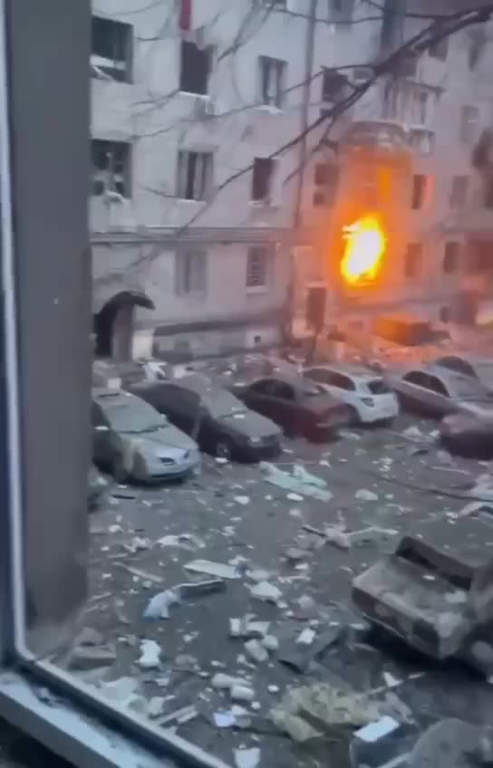 Missile hit residential houses in Kharkiv