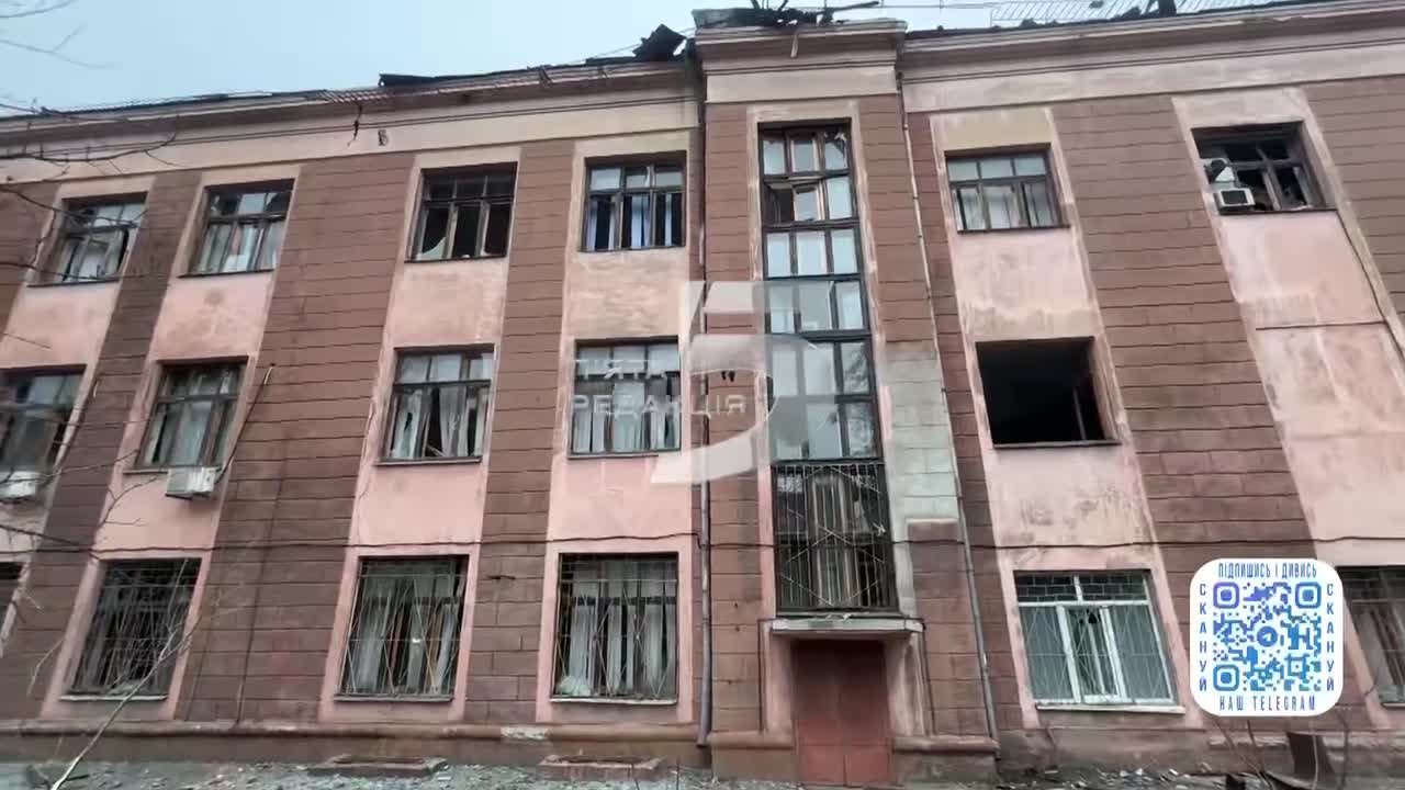 1 person wounded, widespread damaged caused by drones in Zaporizhzhia