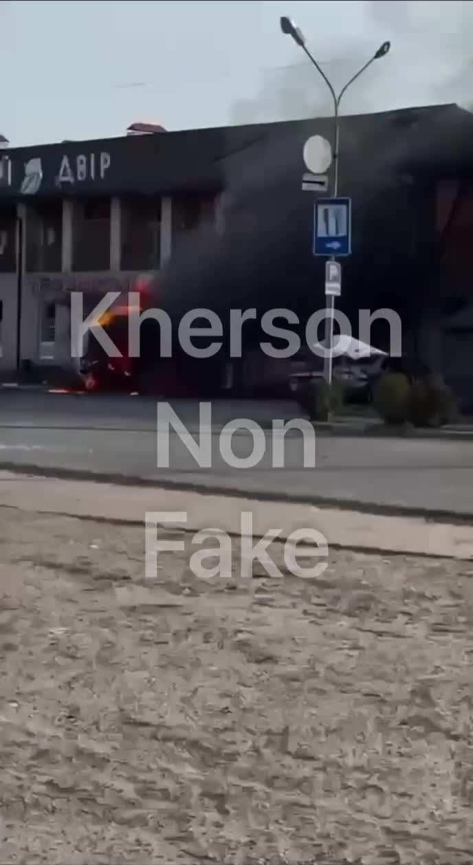 Missile strike was reported at the market in Velyki Kopani of Kherson region