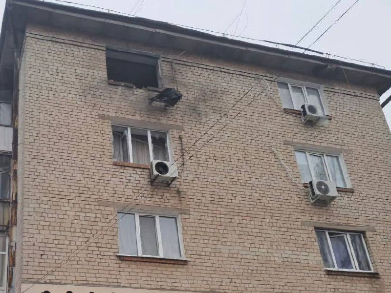 FPV drone had targeted an apartment in Nikopol. 1 person wounded