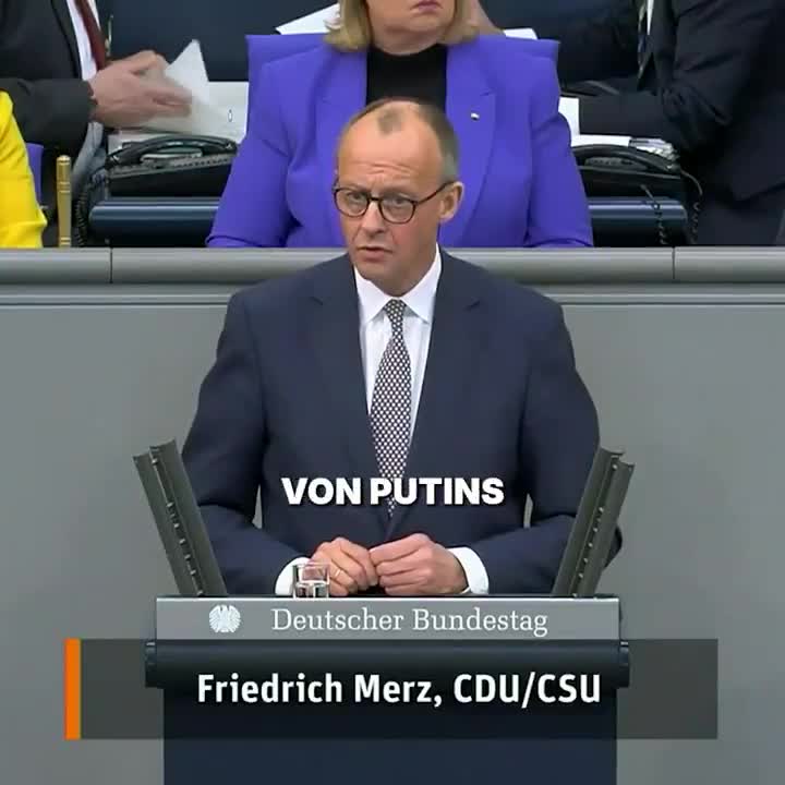 Merz: Putin's war is directed not only against Ukraine, but also against Europe – against our security and our freedom. We will defend ourselves against these attacks with everything at our disposal in the coming years and decades.
