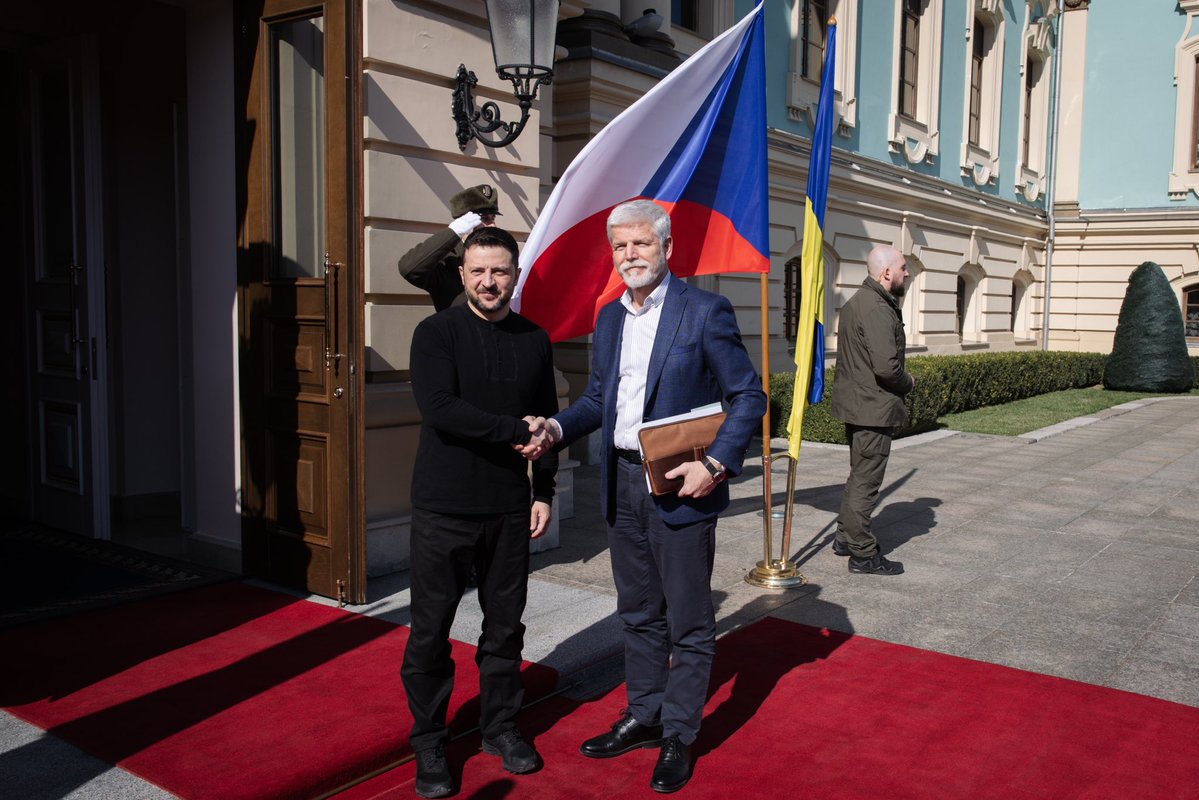 President of Czechia Petr Pavel met with President of Ukraine Zelensky during visit to Kyiv