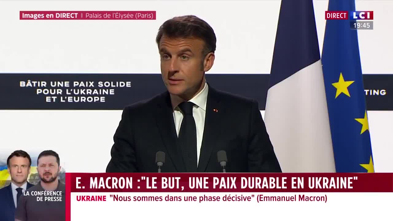 Russia cannot dictate the conditions of the lasting peace in Ukraine, warns Emmanuel Macron