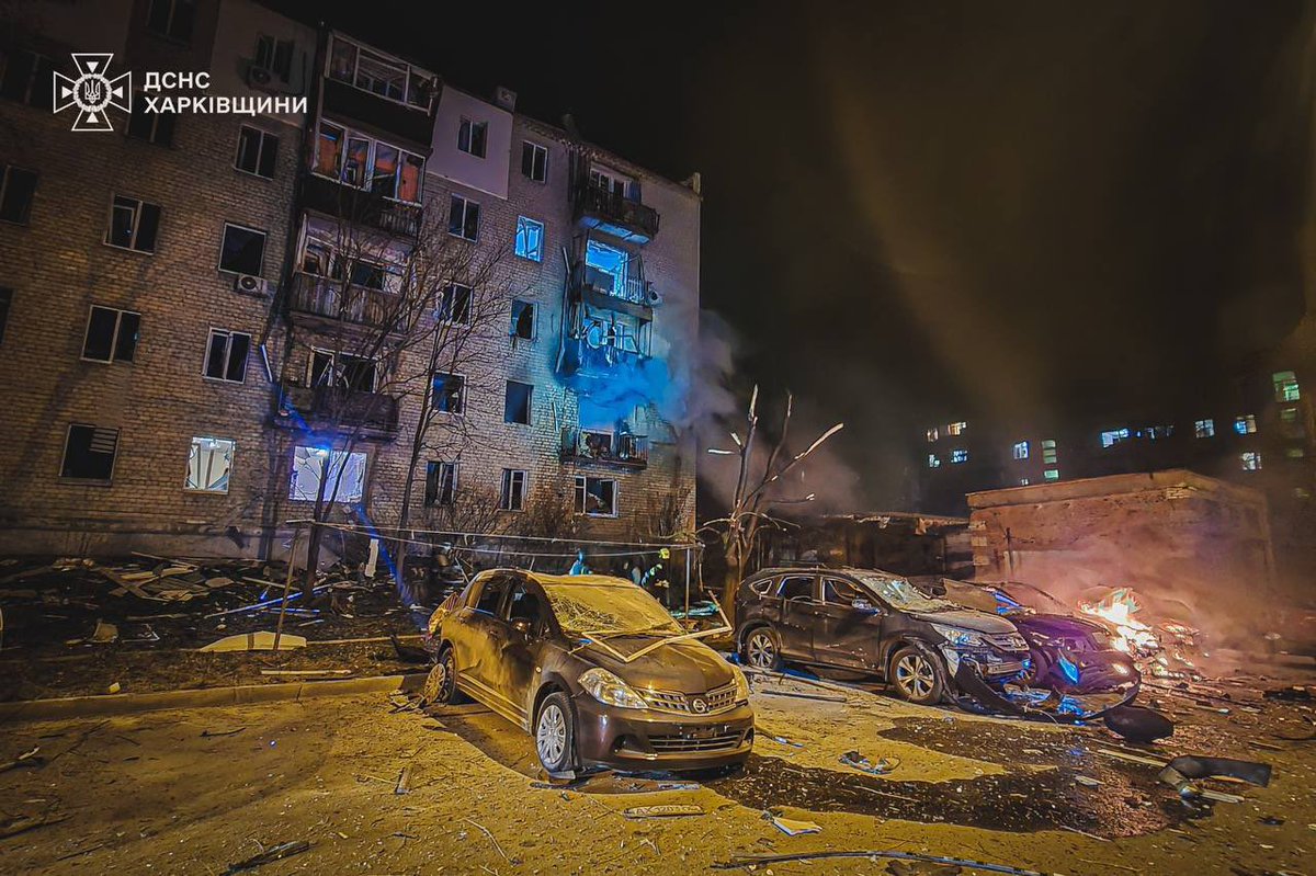 Kharkiv: three dead and 32 injured. Russian drones attacked one of the districts of Kharkiv. The bodies of three dead were recovered from the rubble. 32 people were injured, including a child