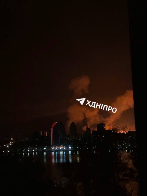 Many fires in Dnipro city after massive drones raid