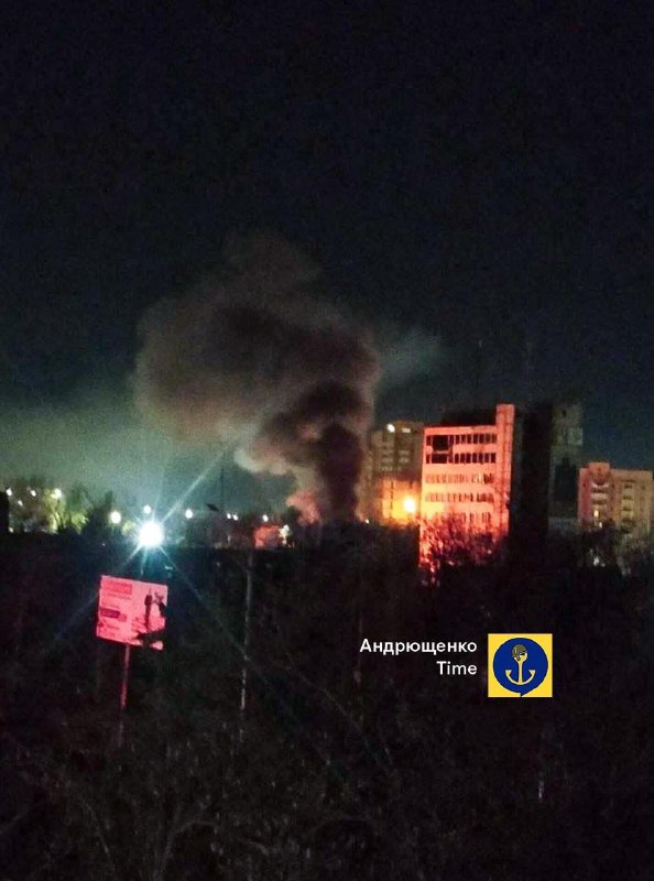 Big fire reported in central part of occupied Mariupol