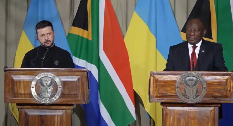 South Africa, along with other countries, is participating in numerous preparatory talks on peace in Ukraine, Cyril Ramaphosa said at a joint press conference with Zelenskyy.