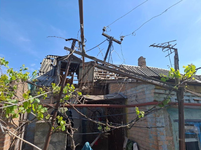 1 person wounded as result of drone strikes and artillery shelling in Nikopol today