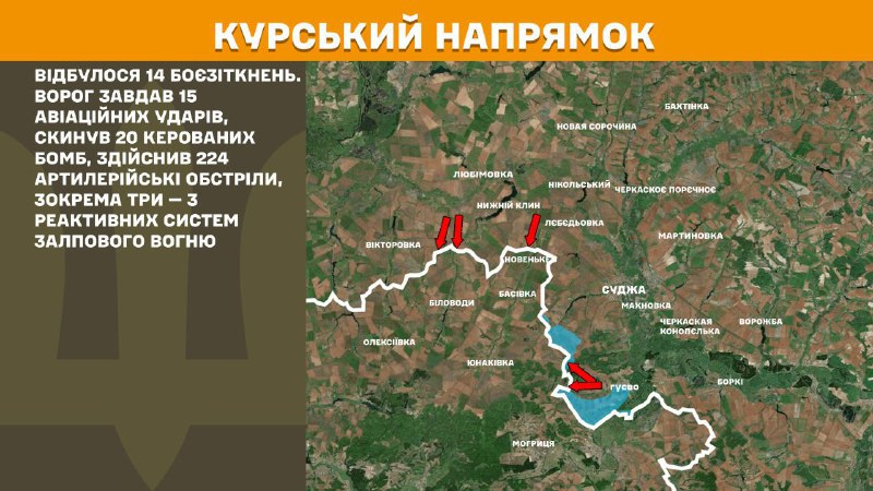 In Kursk region Ukrainian forces have repelled 14 Russian army assaults, - General Staff of Armed Forces of Ukraine reports