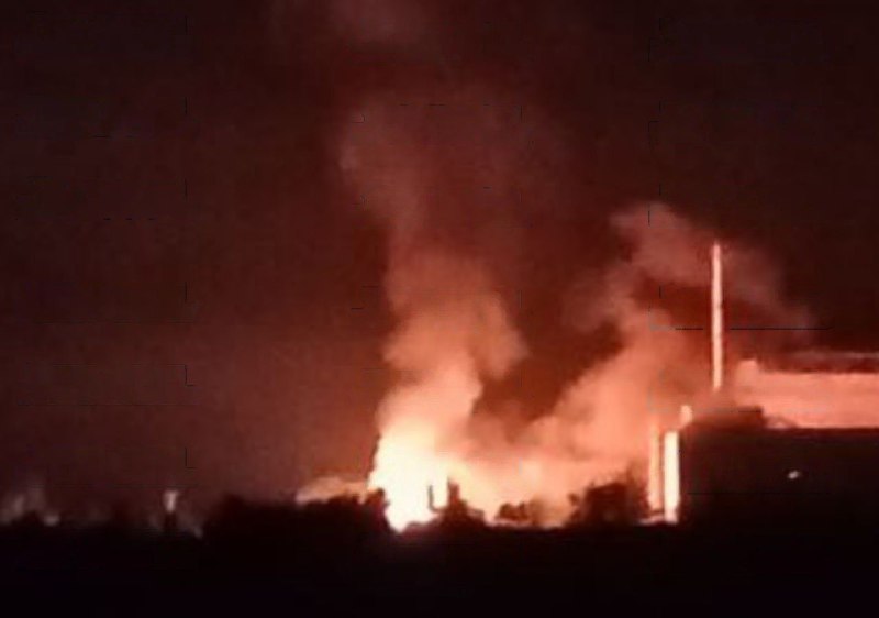 Fire reported at the Sloviansk power station after violent explosions