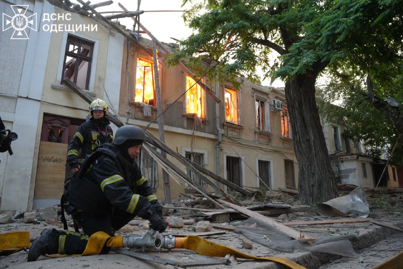 At least 13 people wounded as result of Russian Shahed-type drones attack in Odesa against residential infrastructure