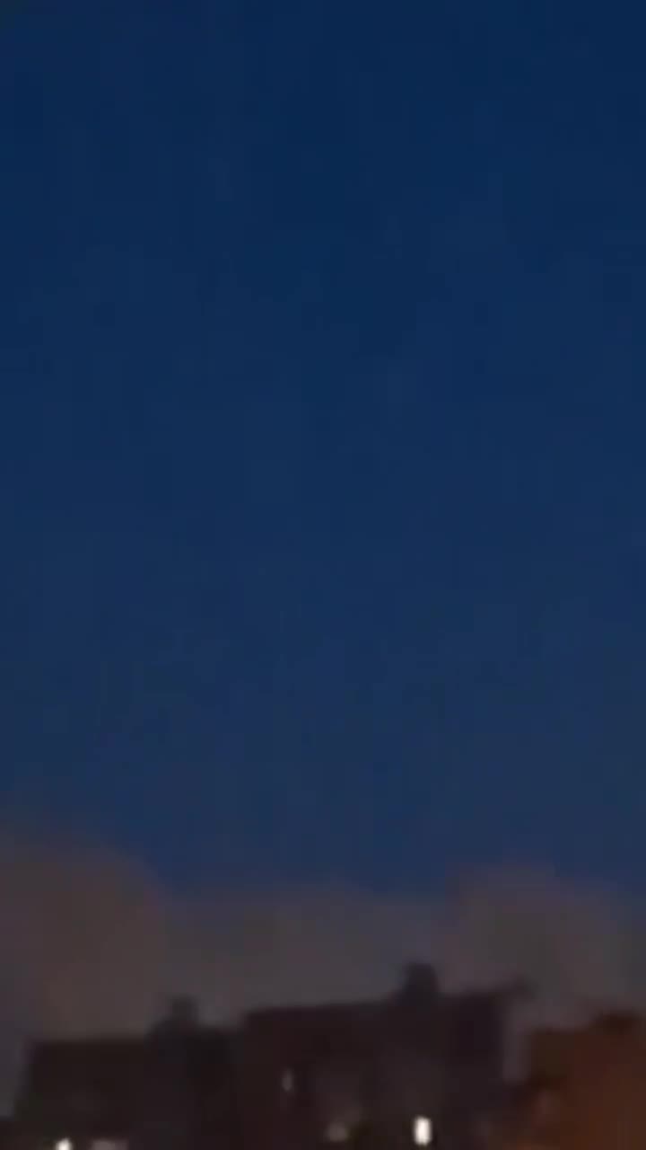 Violent explosions were reported in Donetsk