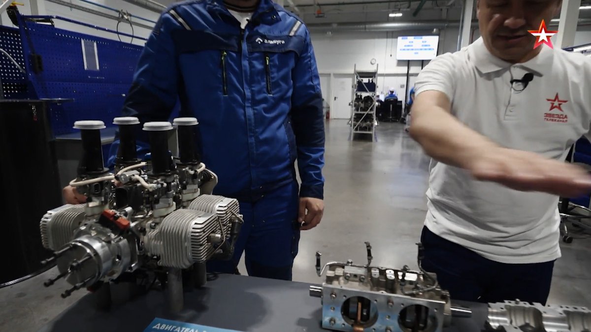 Russian TV aired a new report on Shahed/Geran production in Alabuga. The footage shows local engine manufacturing suggesting Russia may no longer depend on either Iranian or Chinese engines