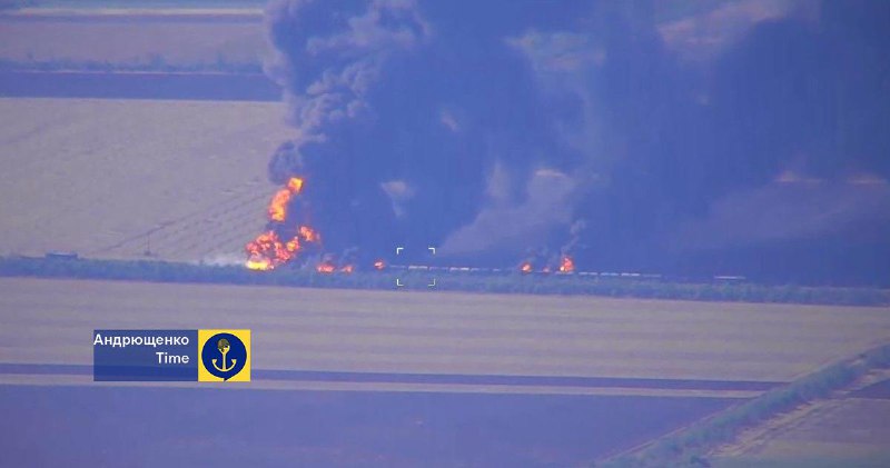 Ukrainian Forces have destroyed echelon with fuel at the occupied part of Zaporizhzhia region