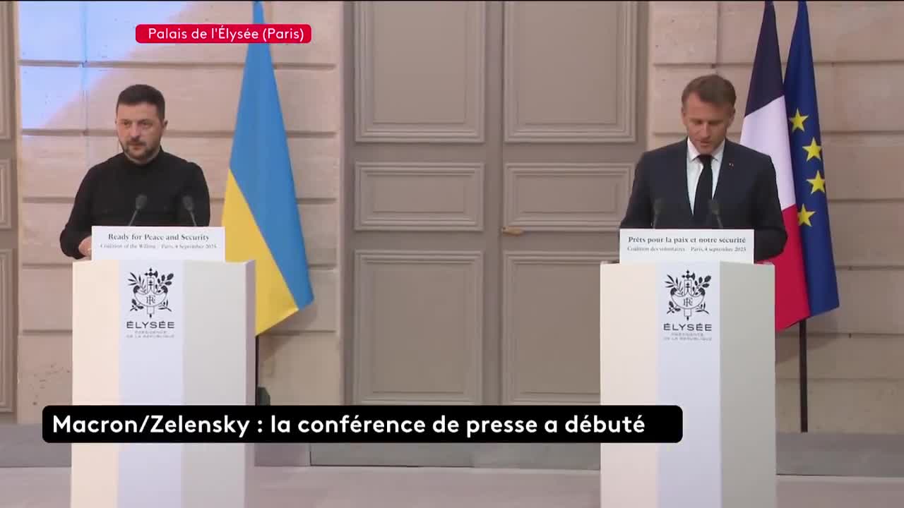 The peace camp is in Washington, Kyiv, and all the capitals of Europe. Emmanuel Macron and Volodymyr Zelensky begin their joint press conference