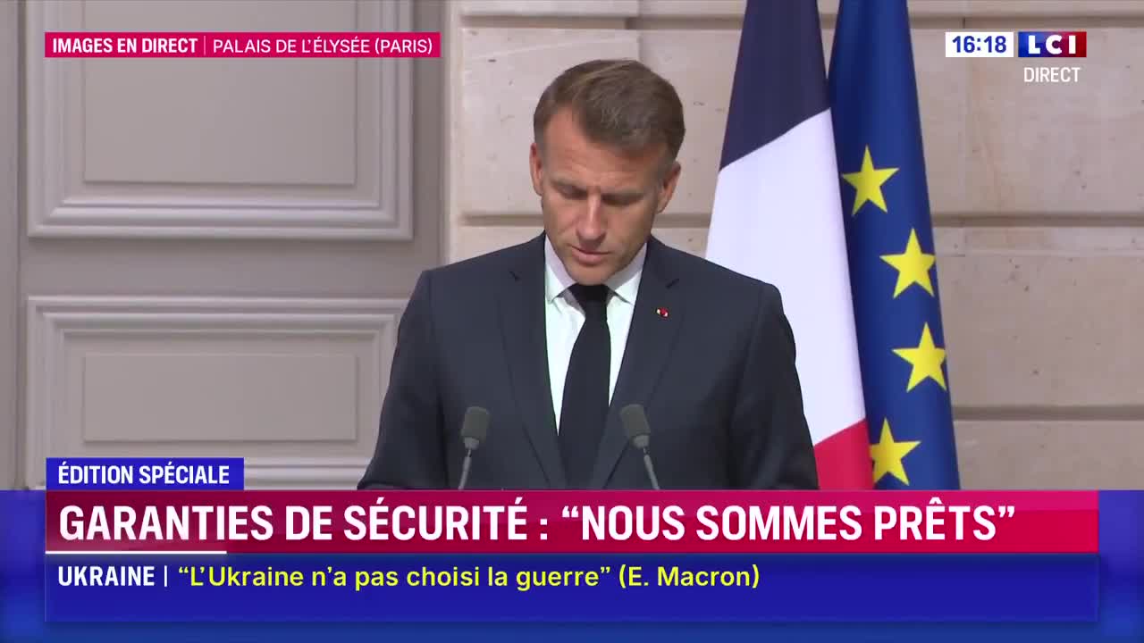 Emmanuel Macron said: 26 countries are committed to deploying troops in Ukraine as reassurance forces or to being present on the ground, at sea or in the air.