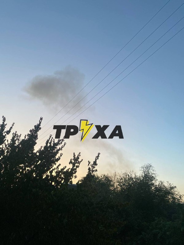 Smoke is rising in Zhytomyr after suspected missile strike