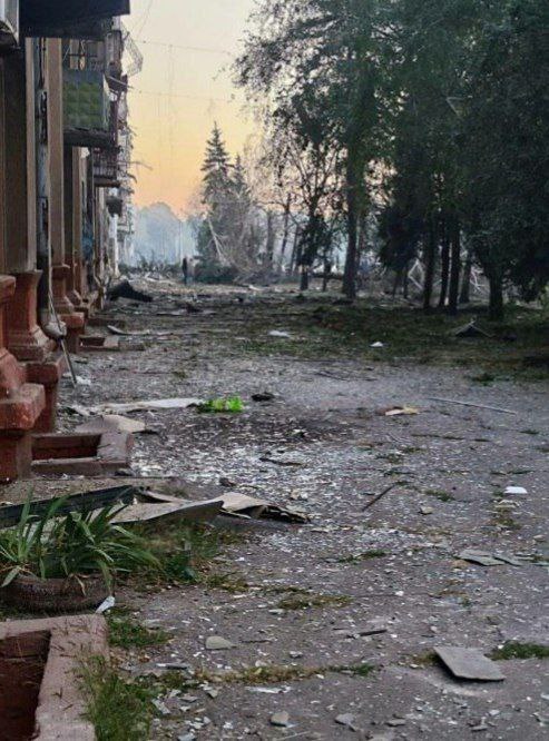 Damage in Kramatorsk as result of recent bombardment