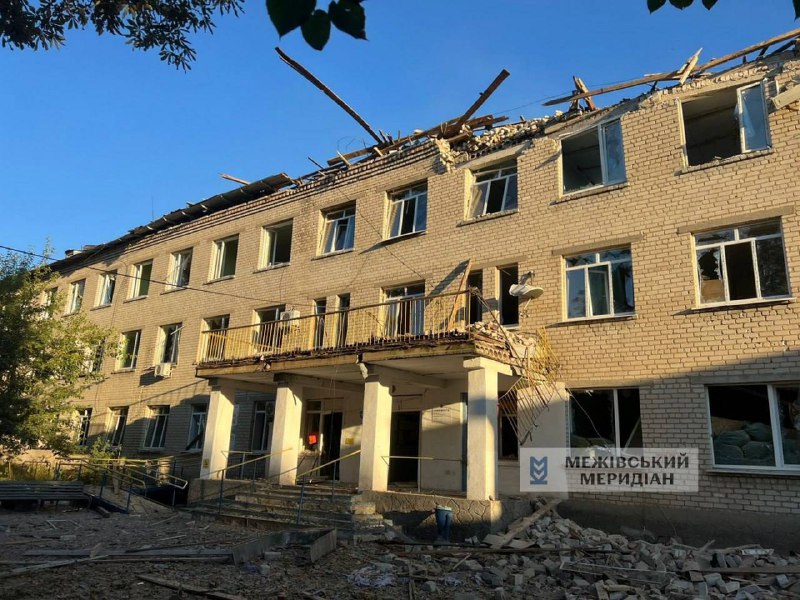 Hospital in Mezhova of Dnipropetrovsk region was destroyed overnight in an airstrike