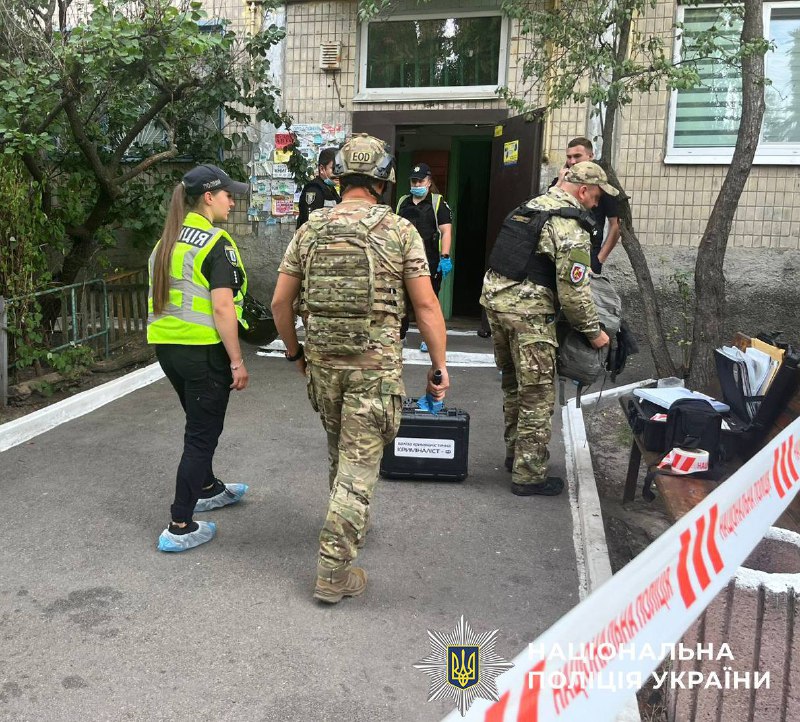 2 people killed, 1 wounded as result of grenade explosion in an apartment in Dniprovsky district of Kyiv