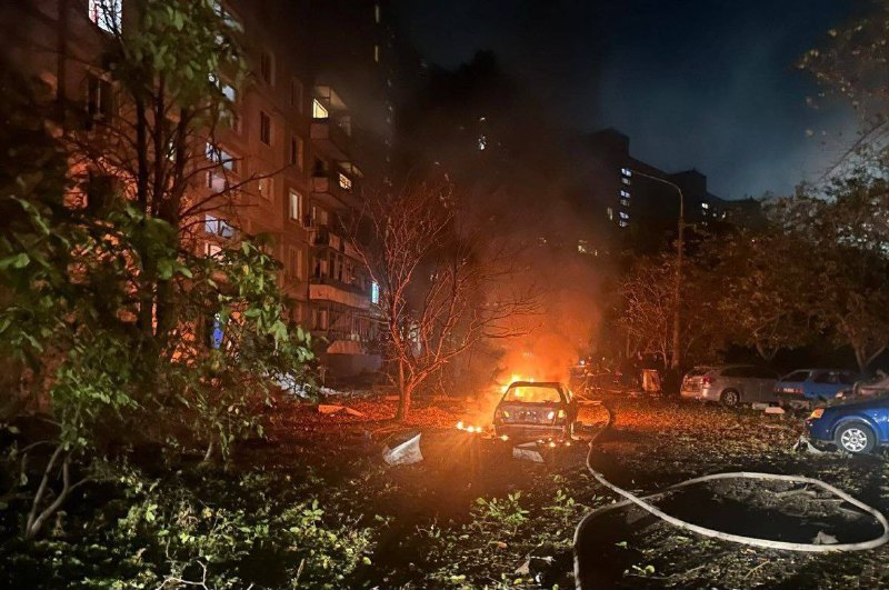 1 person killed, 4 wounded as result of Russian bombardment in Zaporizhzhia with Shahed-type drones and glide bombs