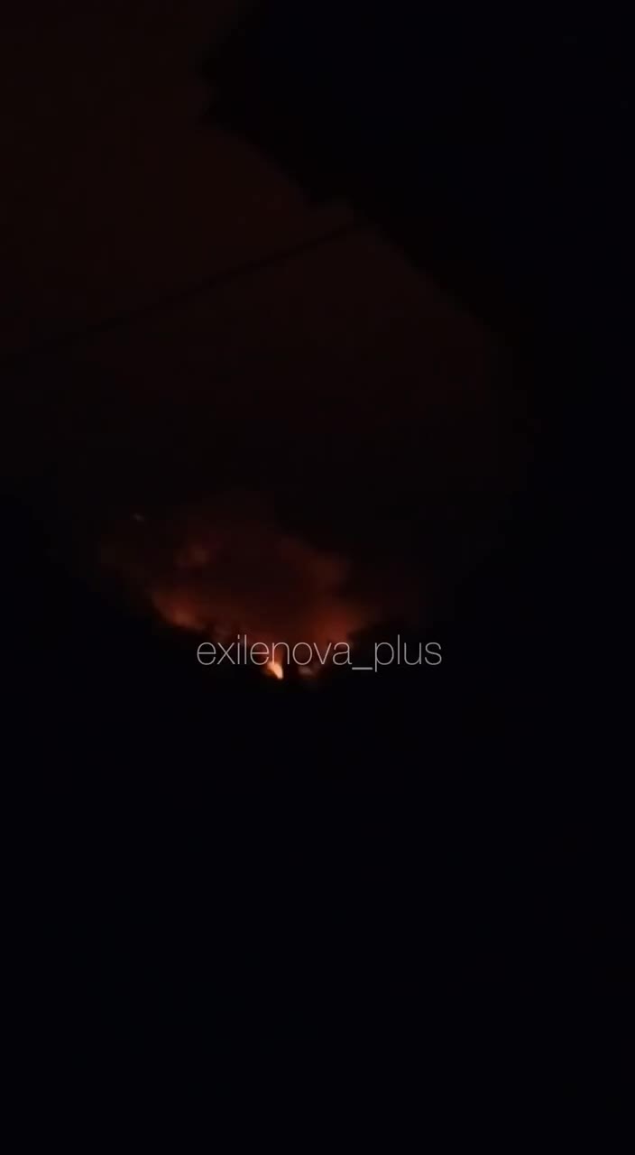 Explosions and secondary detonations were reported in Donetsk