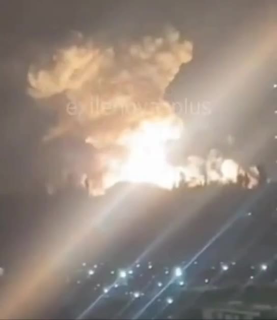 Detonation of ammunition depot tonight in Novorossiysk
