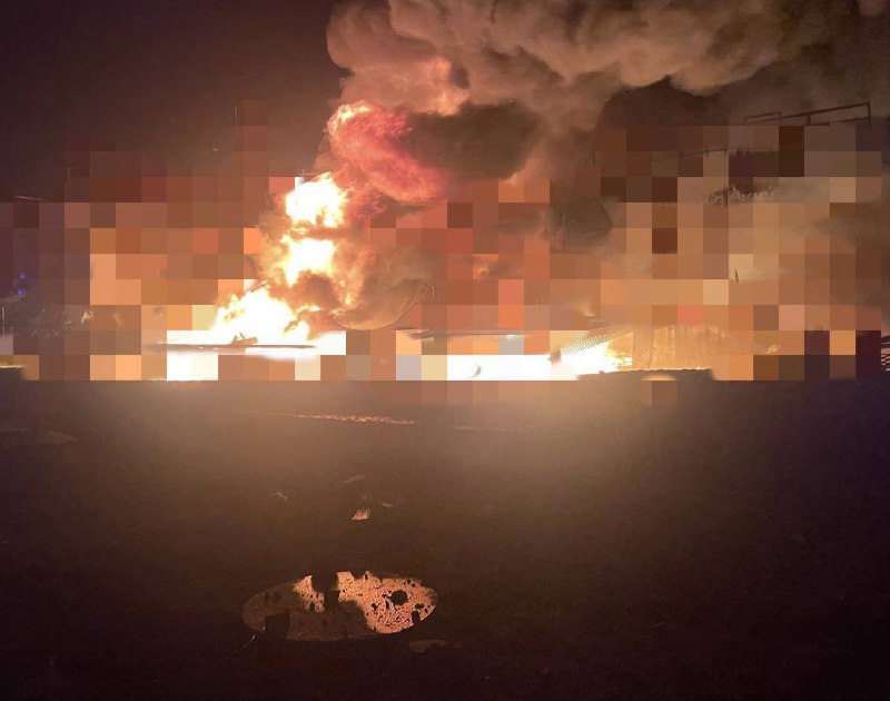 Drone strike caused fire in Odesa region