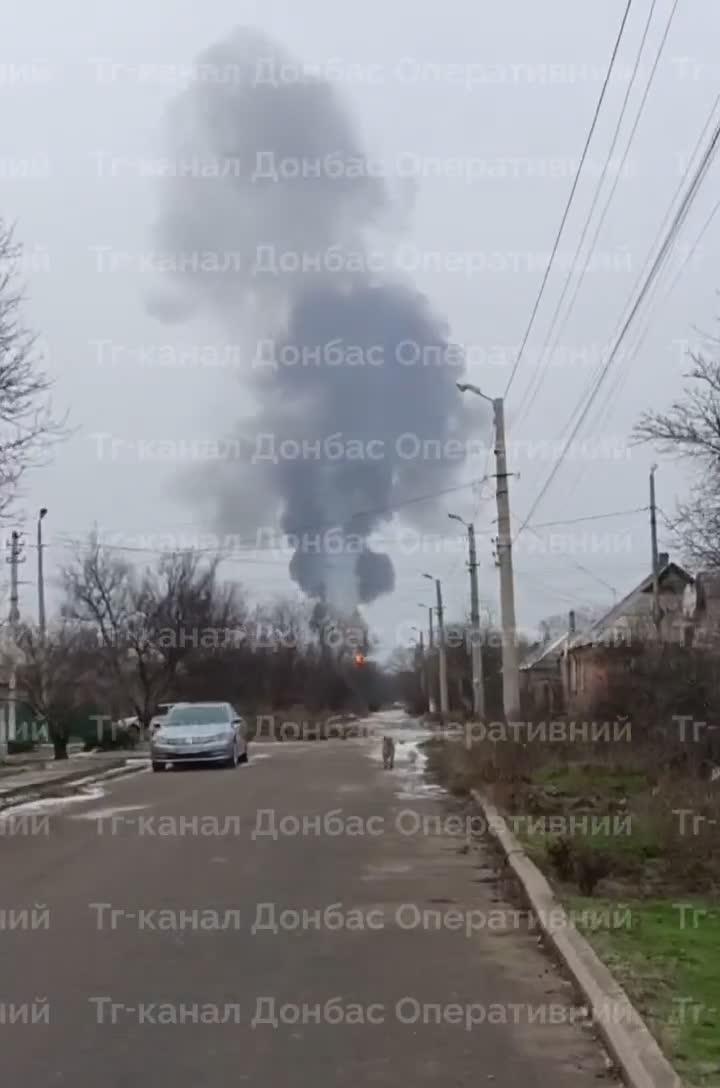 Fire in Druzhkivka