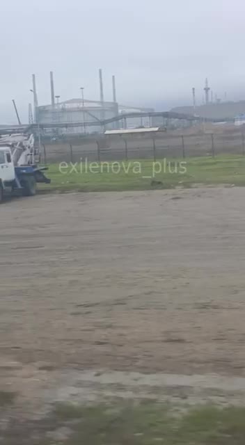 Fire burning in Taman port as result of the overnight attack