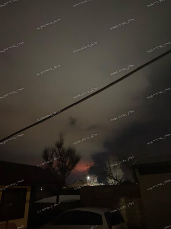 Oil depot of Tamanneftegaz at the Volna port is on fire after several strikes