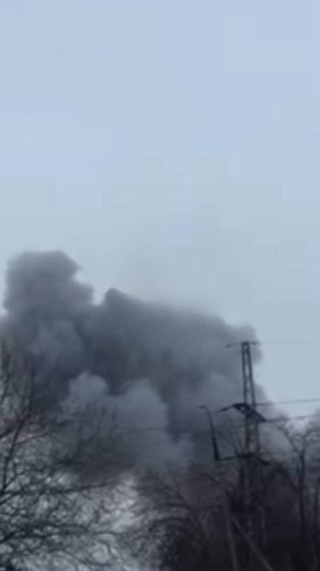 Smoke is rising over Kryvyi Rih after missile strike