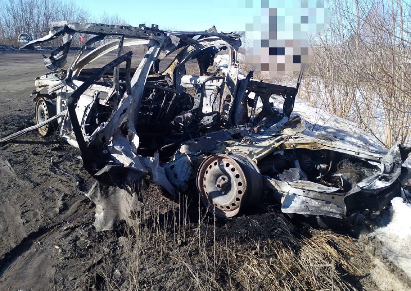 1 person killed, another wounded as result of drone strike at the car in Stepanivka community of Sumy region