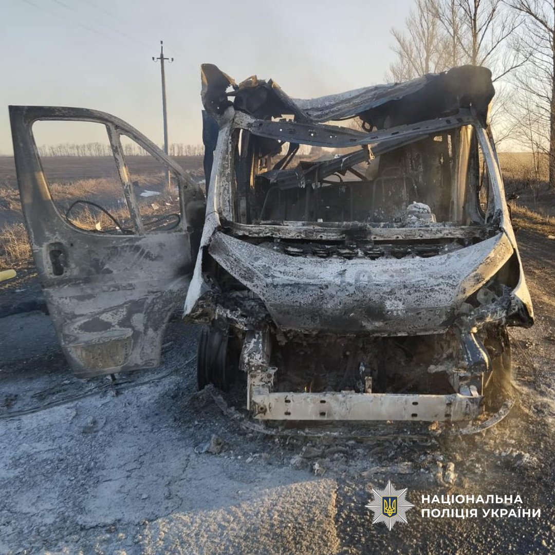 2 medics killed, 1 wounded as result of FPV drone strike at the ambulance in Chervona Khvylia village of Kupiansk district