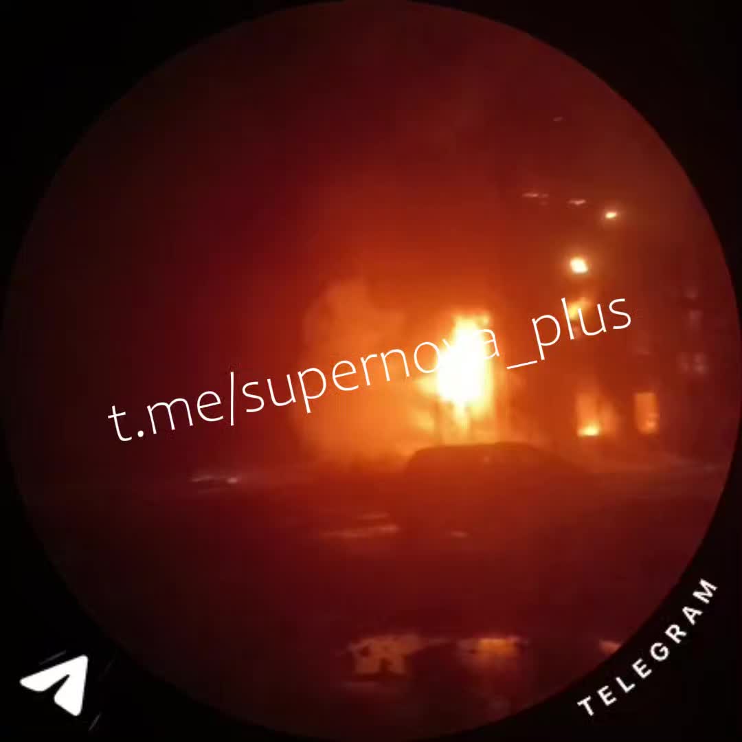 غارات على القاعدة العسكرية في هيرنه في الجزء المحتل من منطقة دونيتسك في أوكرانيا