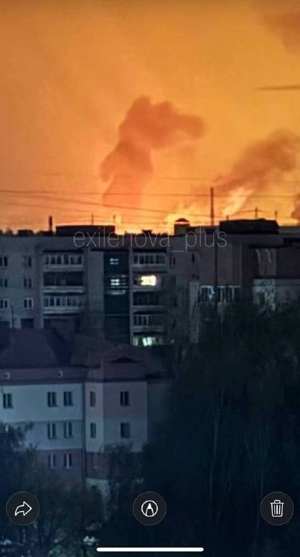 Yaroslav'da insansız hava araçlarının saldırıları sonucu çıkan yangınlar