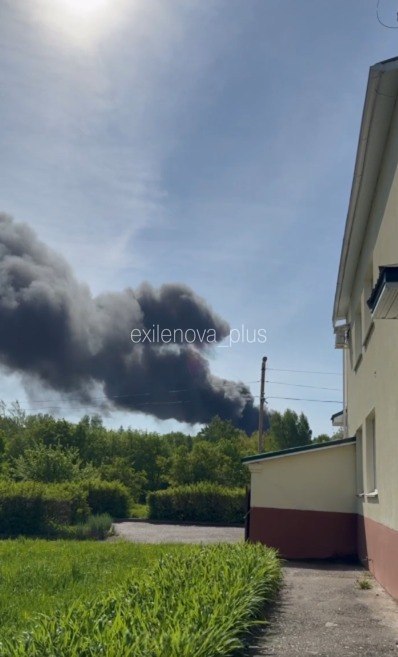 Incendio en la estación de bombeo de Nurlino, Bashkortostán.