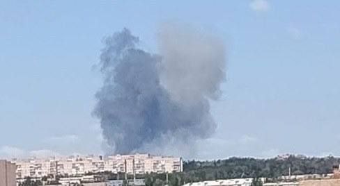 Airstrikes reported in Sloviansk