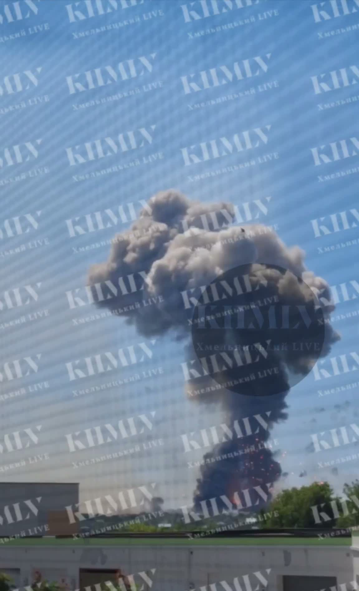 Video of explosion in Khmelnytskyi