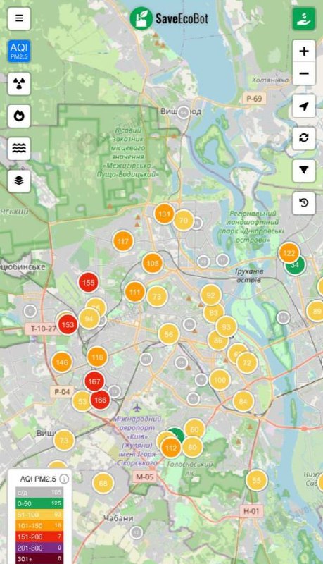 Air pollution levels rise in Kyiv after massive attack