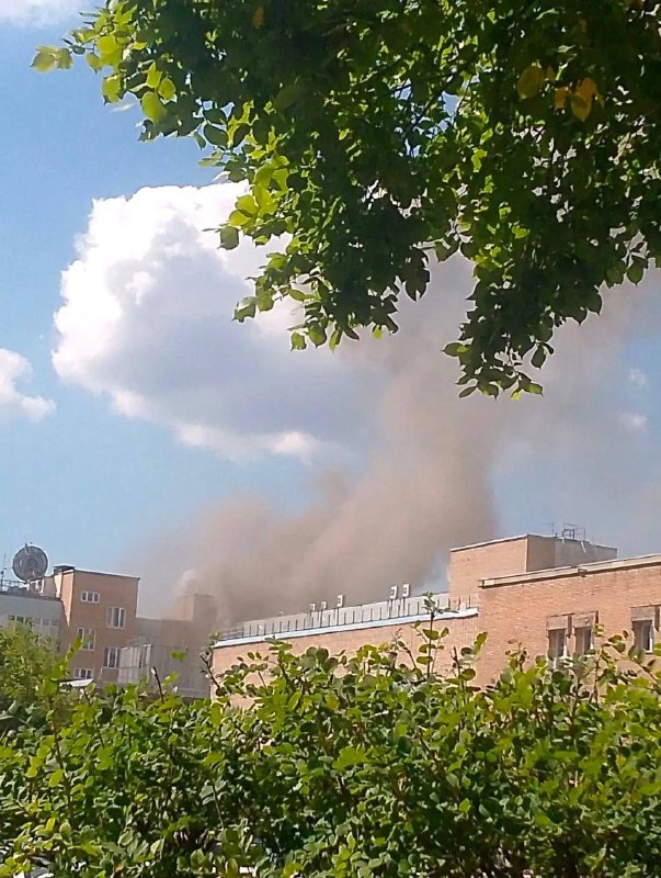 A fire is reported on the territory of TsNIIMash (Central Research Institute of Mechanical Engineering in the Moscow Region)