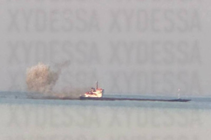 Drone strike at the vessel near Odesa